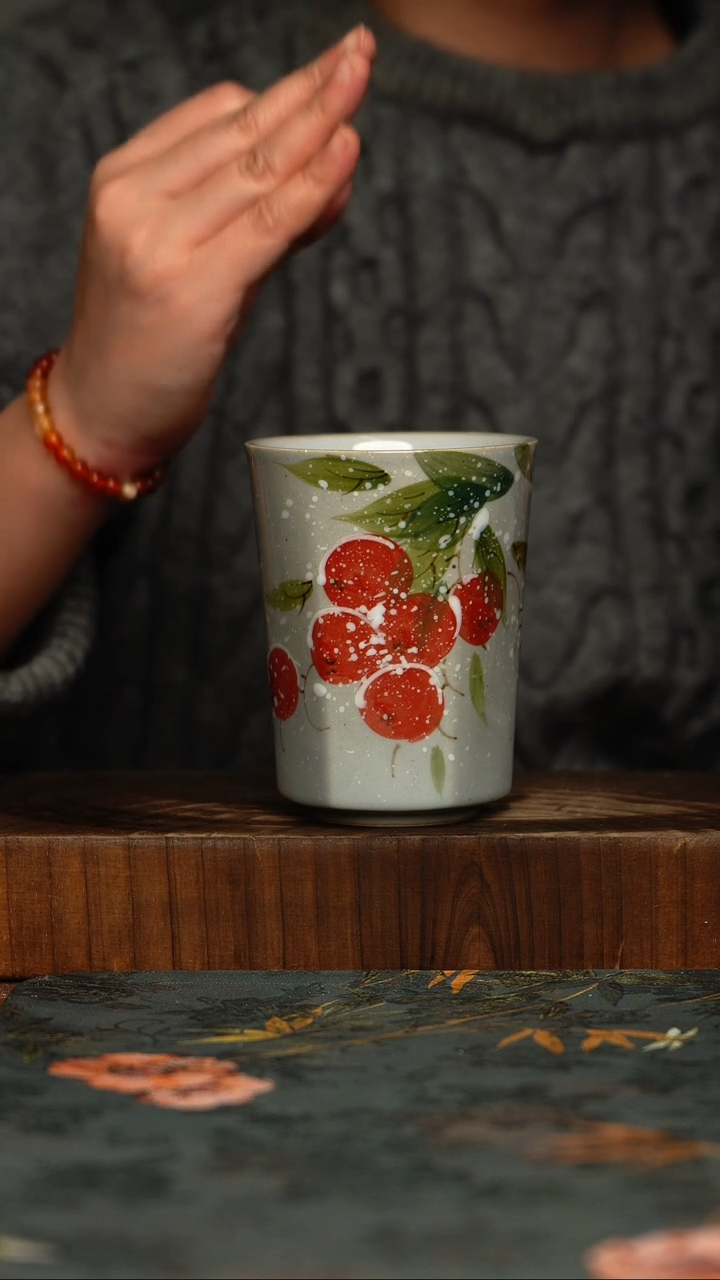 瓷片釉下彩手工手绘同款