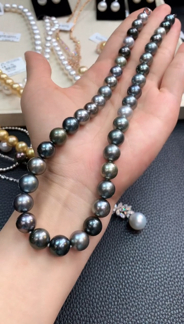 【闪购商品】海水珍珠项链18K金镶嵌m99       