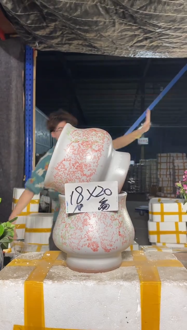 紫砂花盆宜兴紫砂粗陶花盆18-20