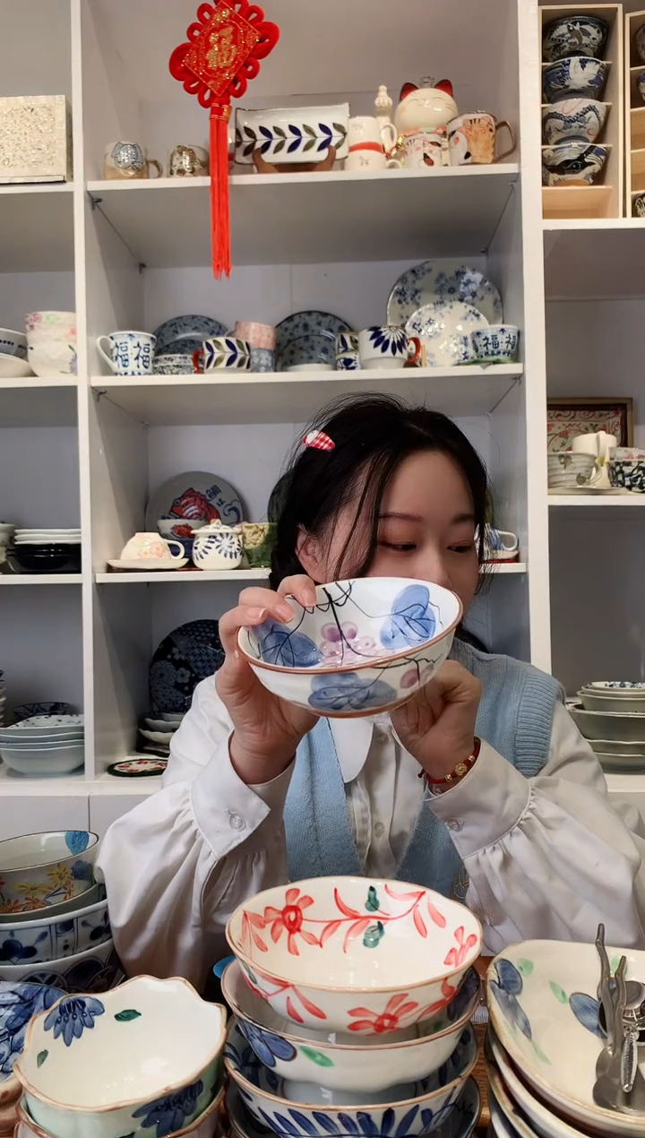 【闪购商品】钛合金日本进口蓝染葡萄钵