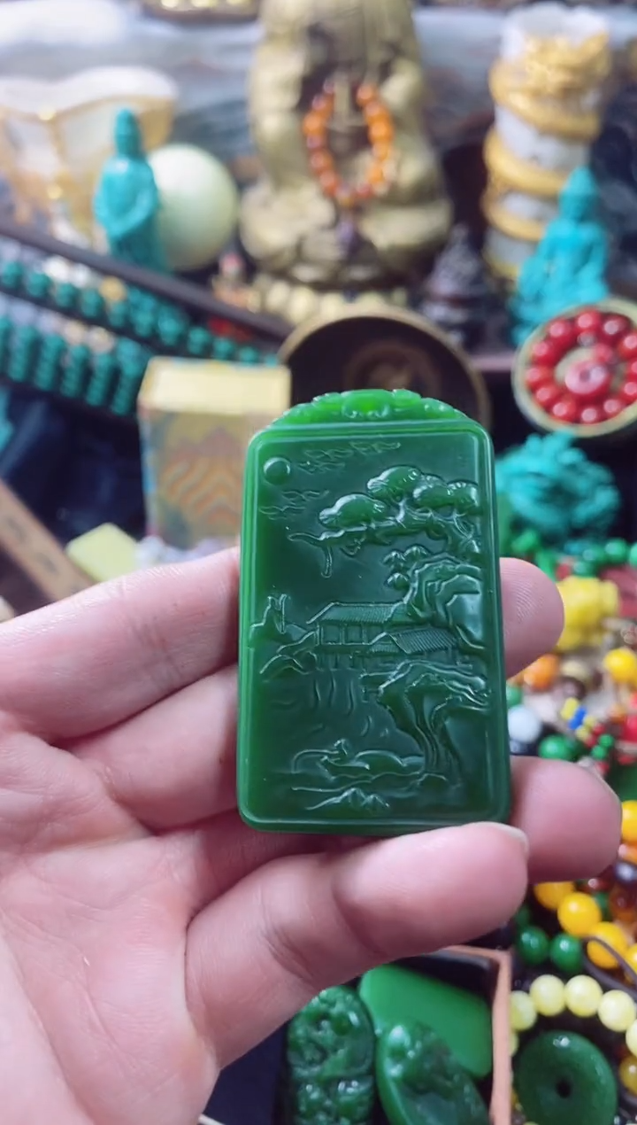 【闪购商品】和田玉（碧玉）主播推荐主播推荐未镶嵌 