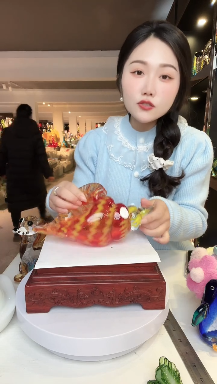 【闪购商品】茶盏琉璃摆件家居摆件