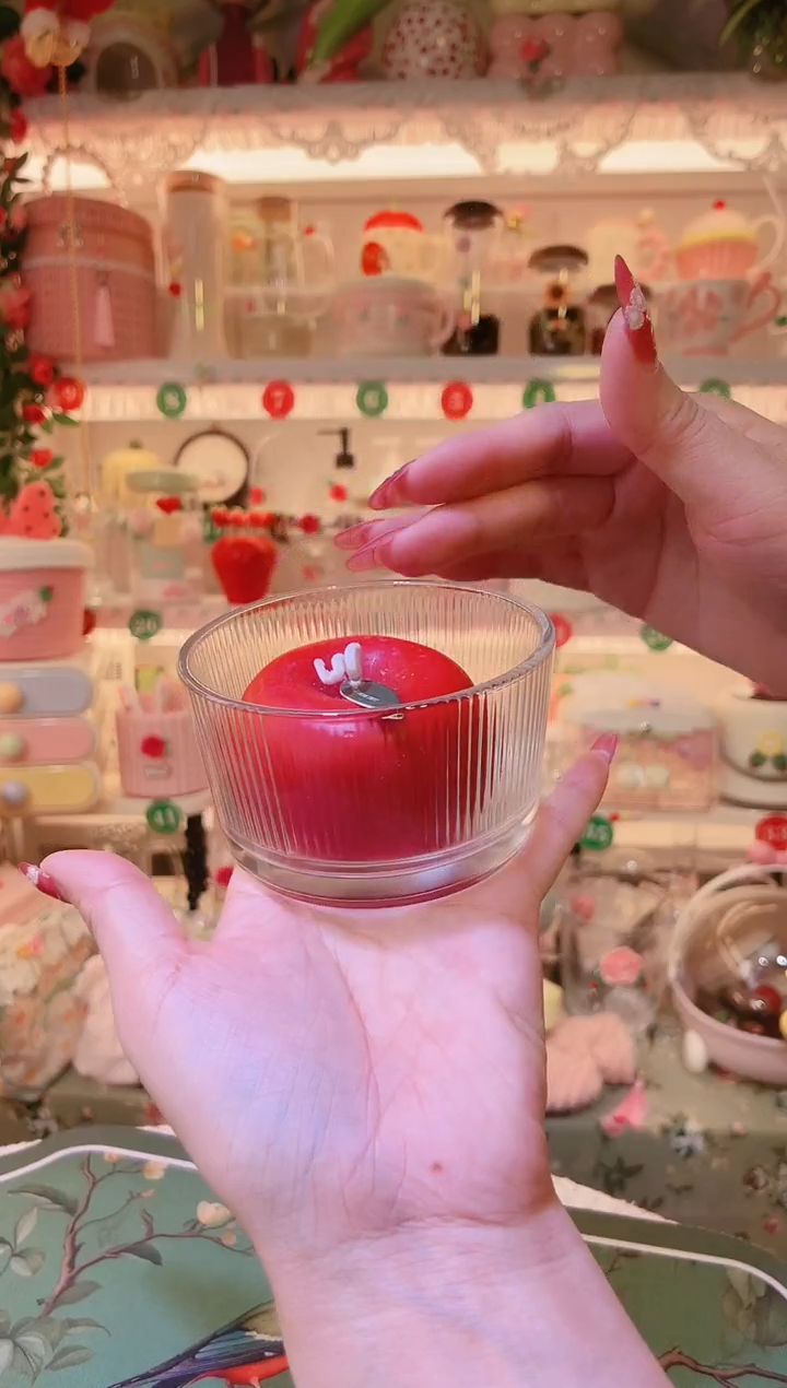 苹果蜡烛——手工制作品质好！