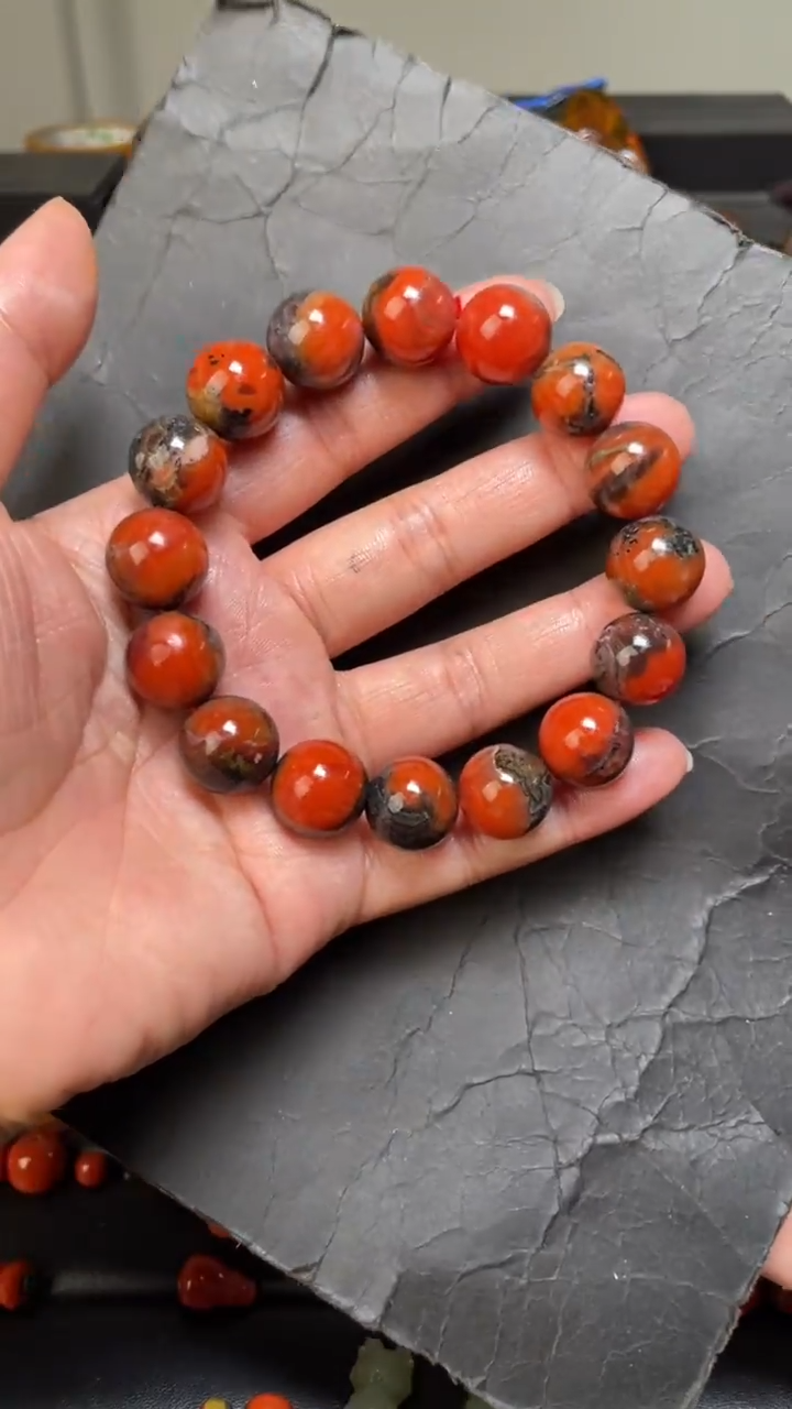 未镶嵌23南红玛瑙手串