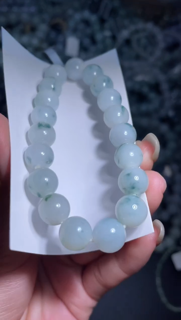 【闪购商品】定制翡翠未镶嵌天然缅甸A货翡翠手串14