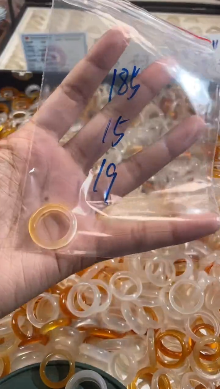 玛瑙/玉髓戒指未镶嵌185