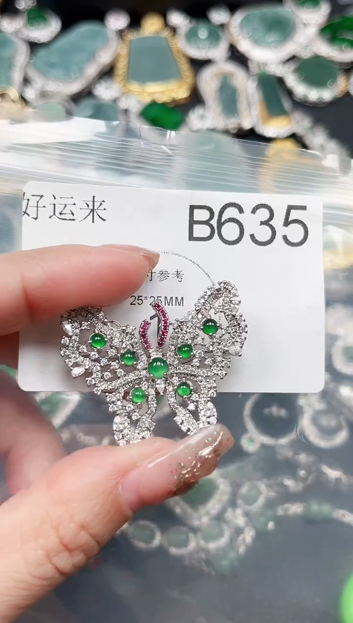 【闪购商品】翡翠颈饰未镶嵌635送皮绳