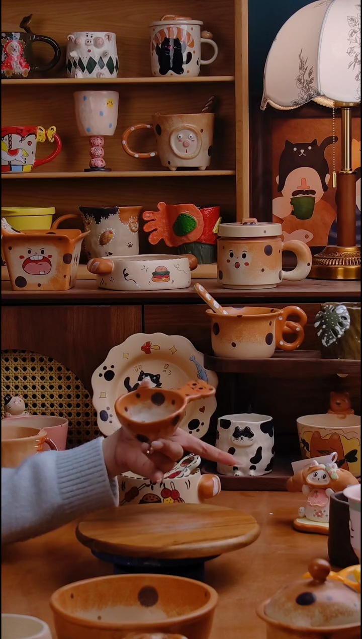摆件陶景德镇原创手工陶瓷