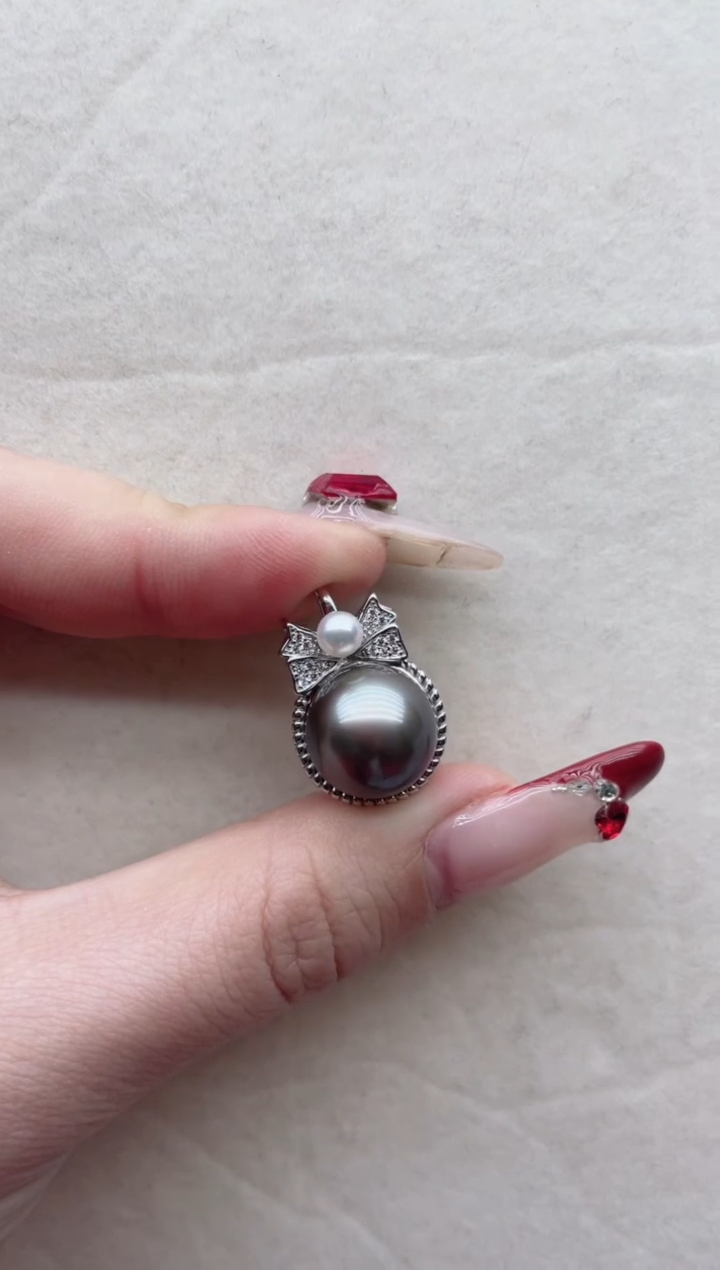 【闪购商品】海水珍珠吊坠银S925镶嵌Y11