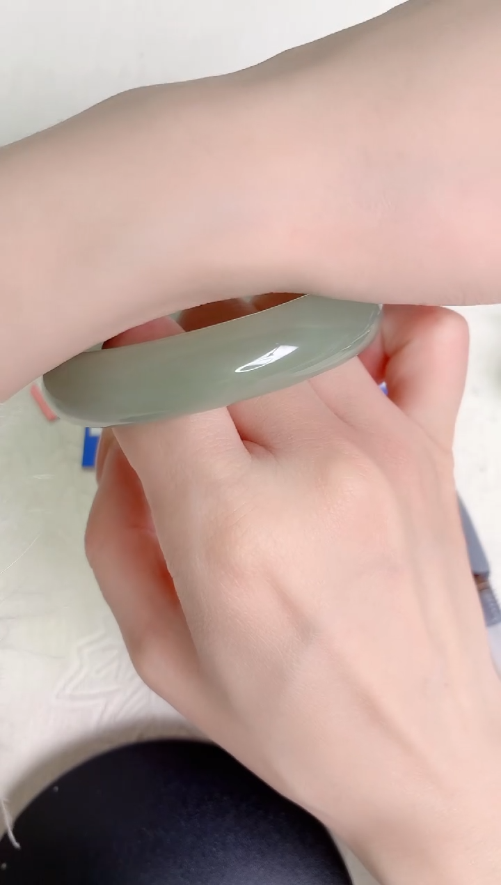 未镶嵌手镯石英质玉东陵玉14-圈口52.3