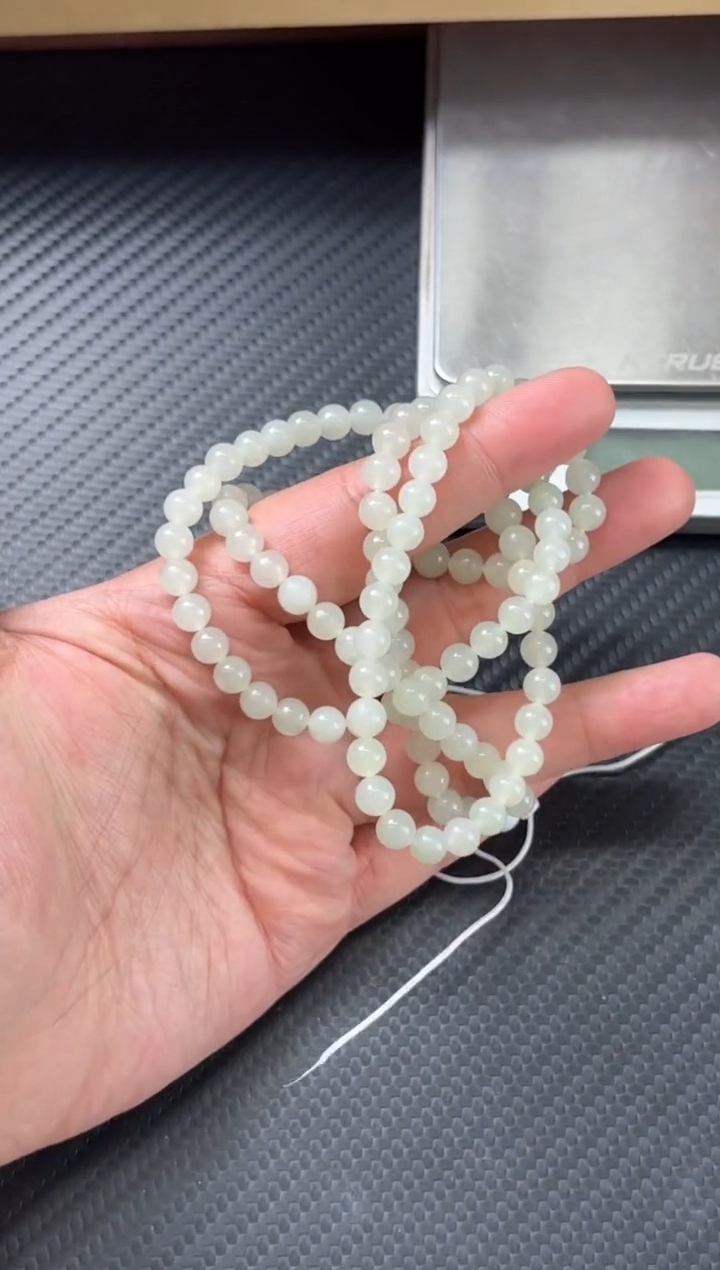 项链未镶嵌和田玉且末近矿微色差长链卡6MP