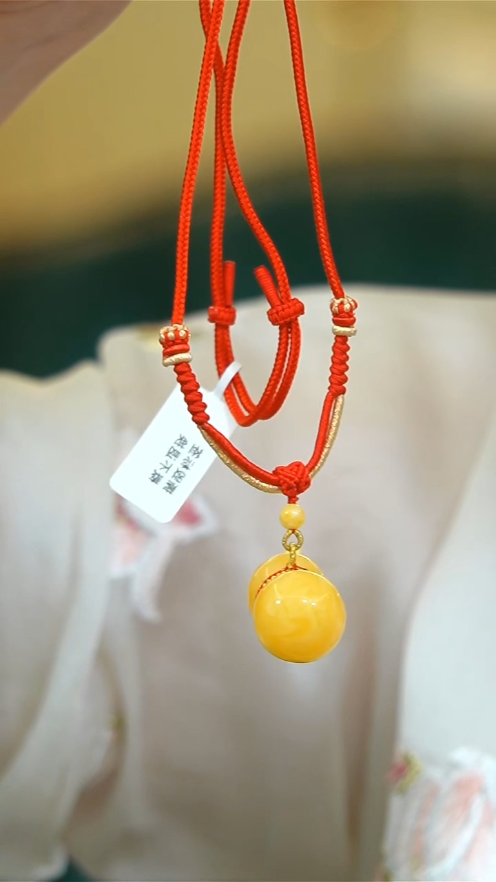 【闪购商品】蜜蜡颈饰未镶嵌蜜蜡葫芦手工绳项链