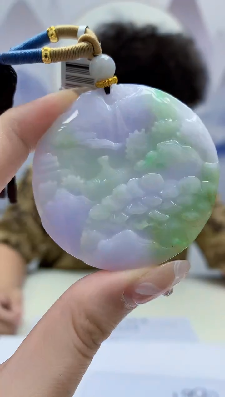 定制翡翠未镶嵌4688jw-毛货挂件84