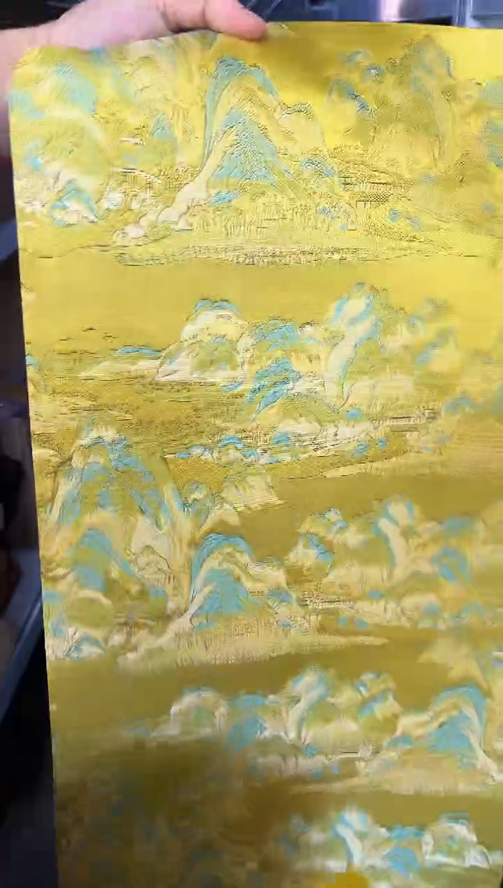 【闪购商品】黄色茶席山水系列 尺寸30*200cm