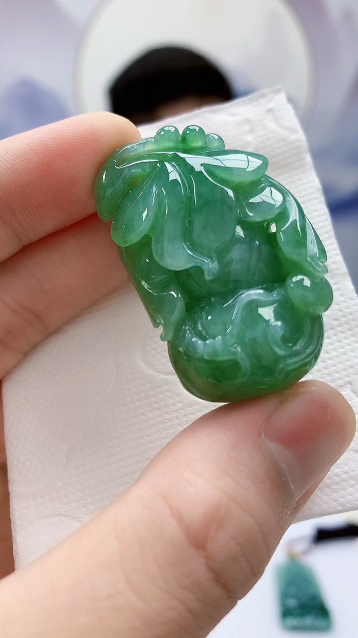 定制翡翠未镶嵌4917bb-毛货挂件56
