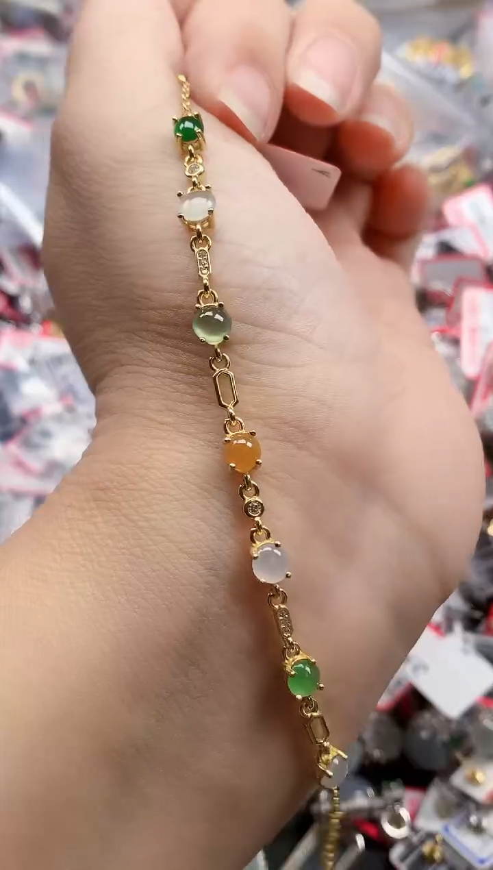 银S925镶嵌戒指翡翠天然A货缅甸翡翠