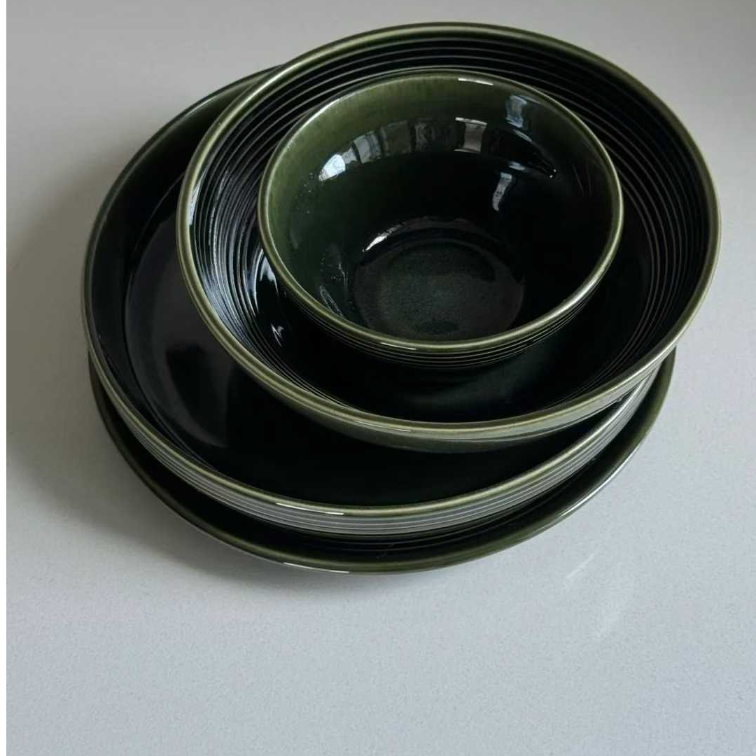 BRICKELL黑森林系列餐碗深碟平碟创意家用礼盒炻瓷餐具