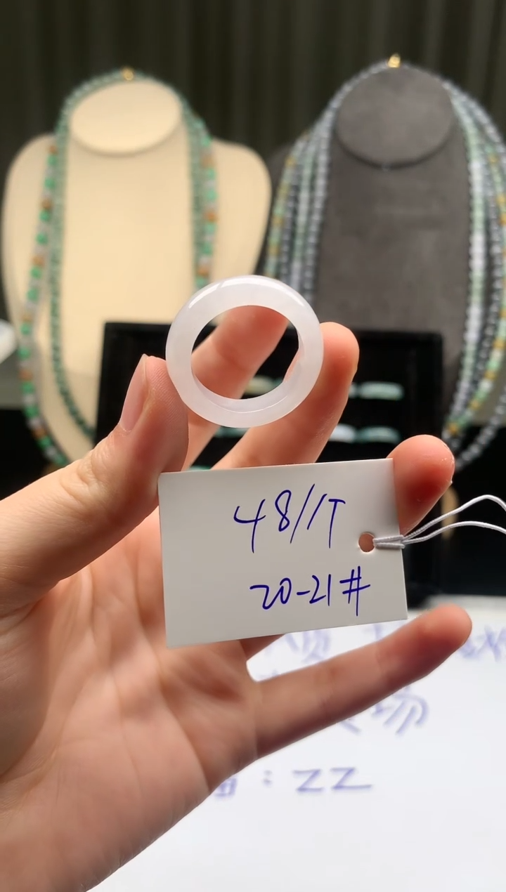 未镶嵌戒指翡翠翡翠戒圈20-21