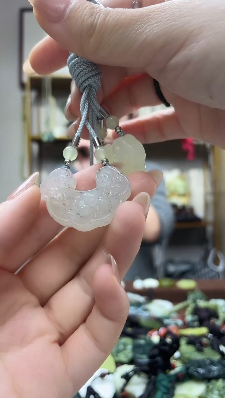 未镶嵌岫玉吊坠多样性发货拍一发一