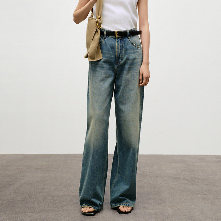 【陈大可】edition土耳其棉复古直筒牛仔裤#EBD3JEN014