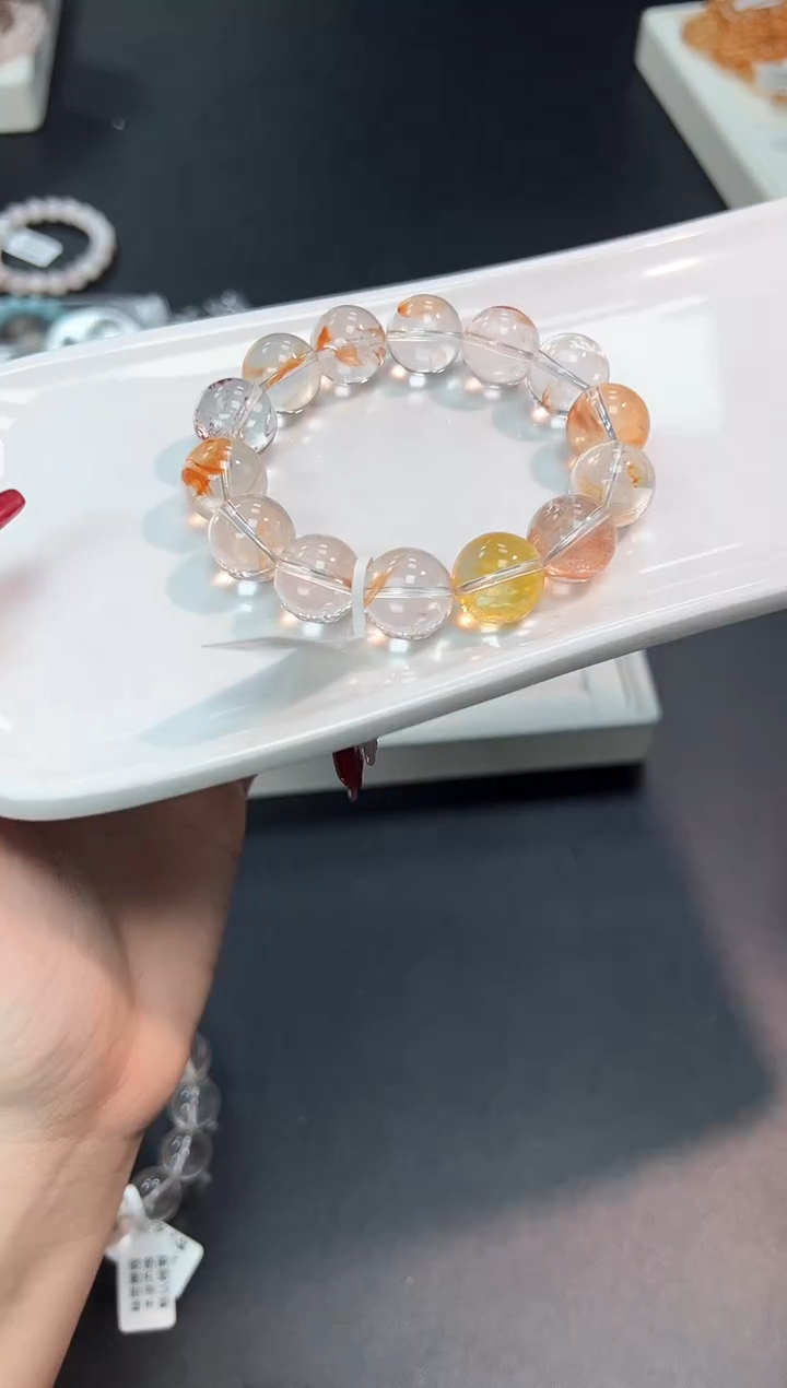 【闪购商品】水晶手串未镶嵌90V多样性发其一1条默认微瑕
