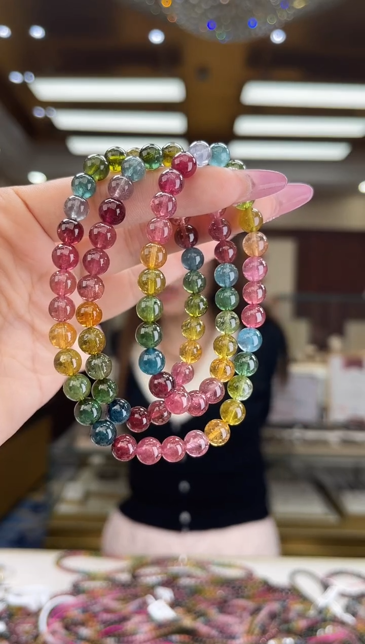 【闪购商品】碧玺/未镶嵌7mm+碧玺多圈56多样性发货