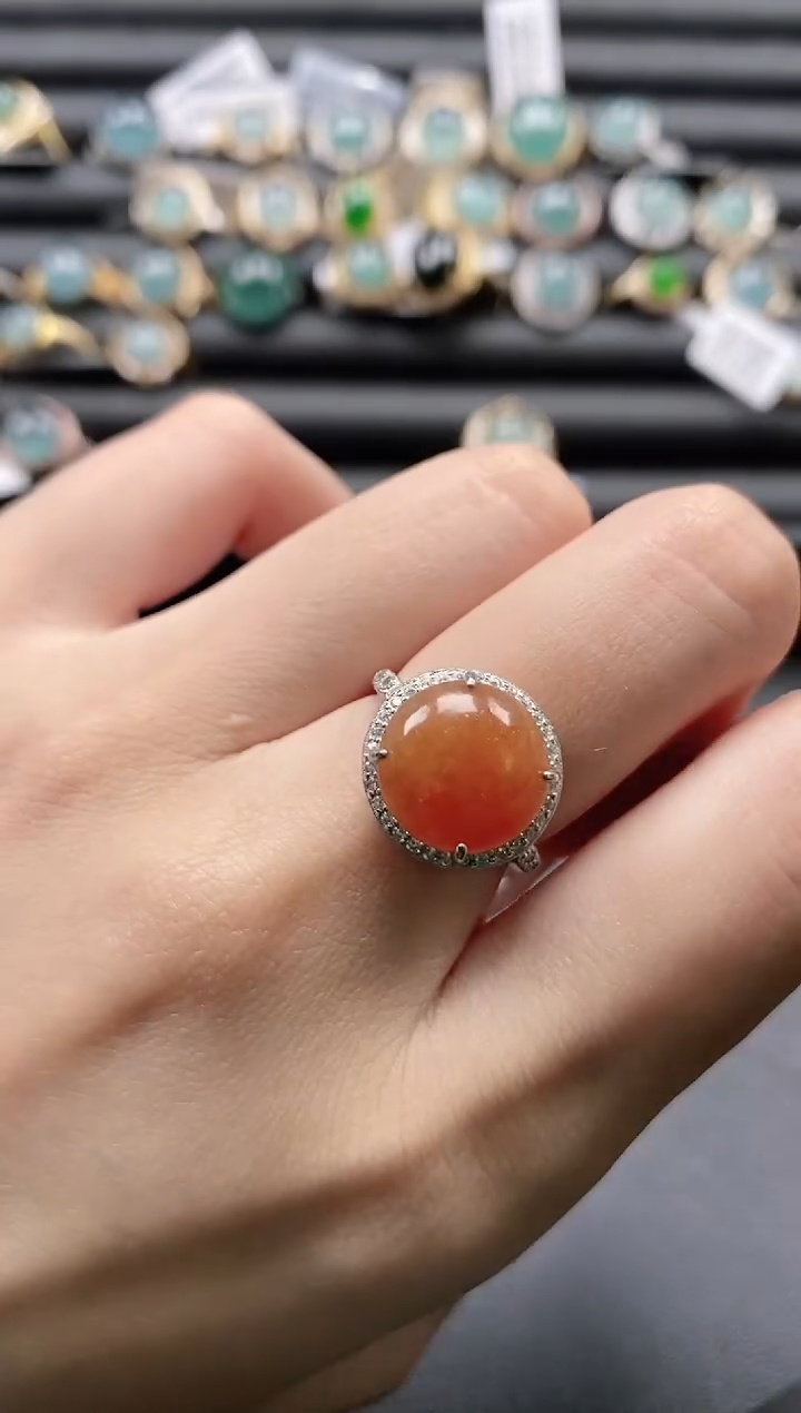 【闪购商品】翡翠戒指银S925镶嵌1111