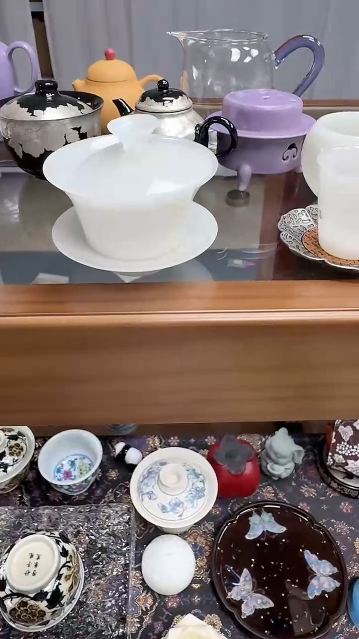 茶具茶具茶具璞玉薄胎盖碗