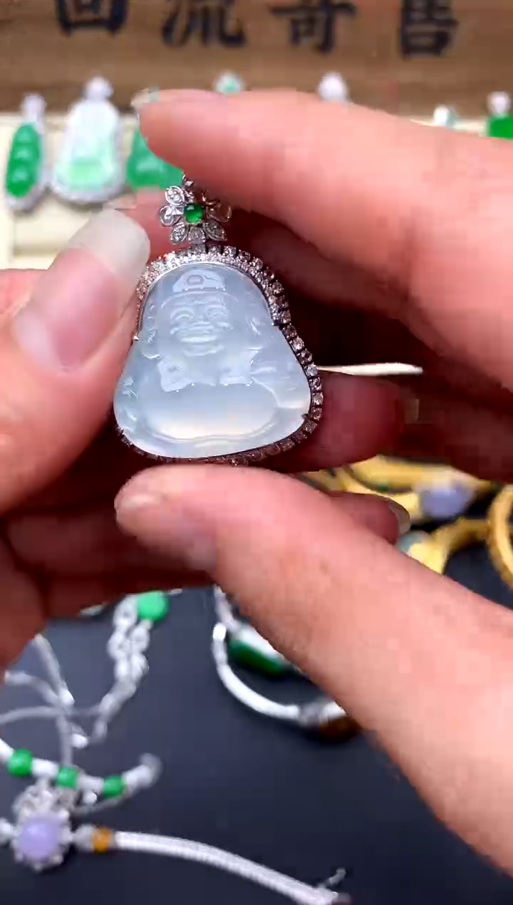 【闪购商品】翡翠颈饰18K金镶嵌513-中国好珍宝