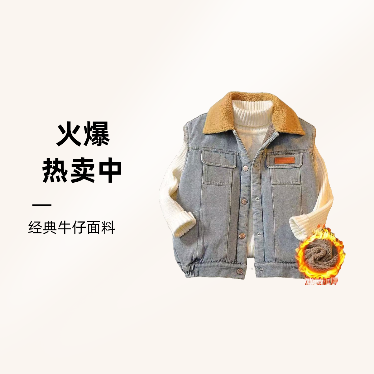 【现货】MJ-2881儿童时尚休闲中大童加绒韩版洋气