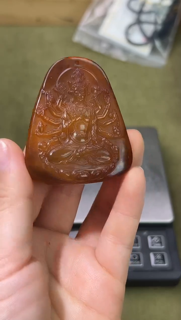 裸石琥珀未镶嵌琥珀蜜蜡吊坠