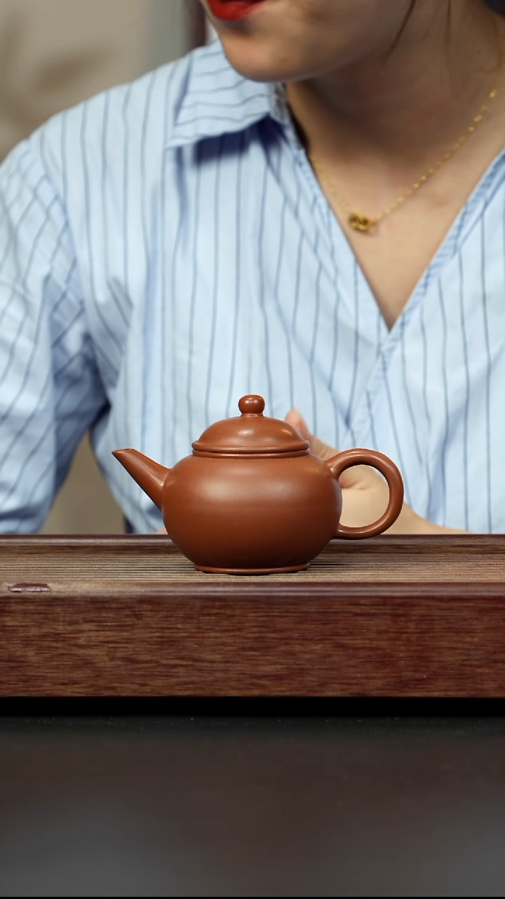 紫砂茶壶小红泥 水平