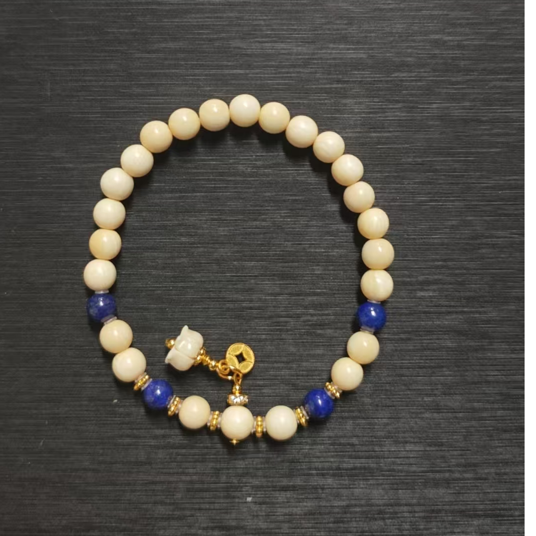 猛犸铃兰花吊坠手串