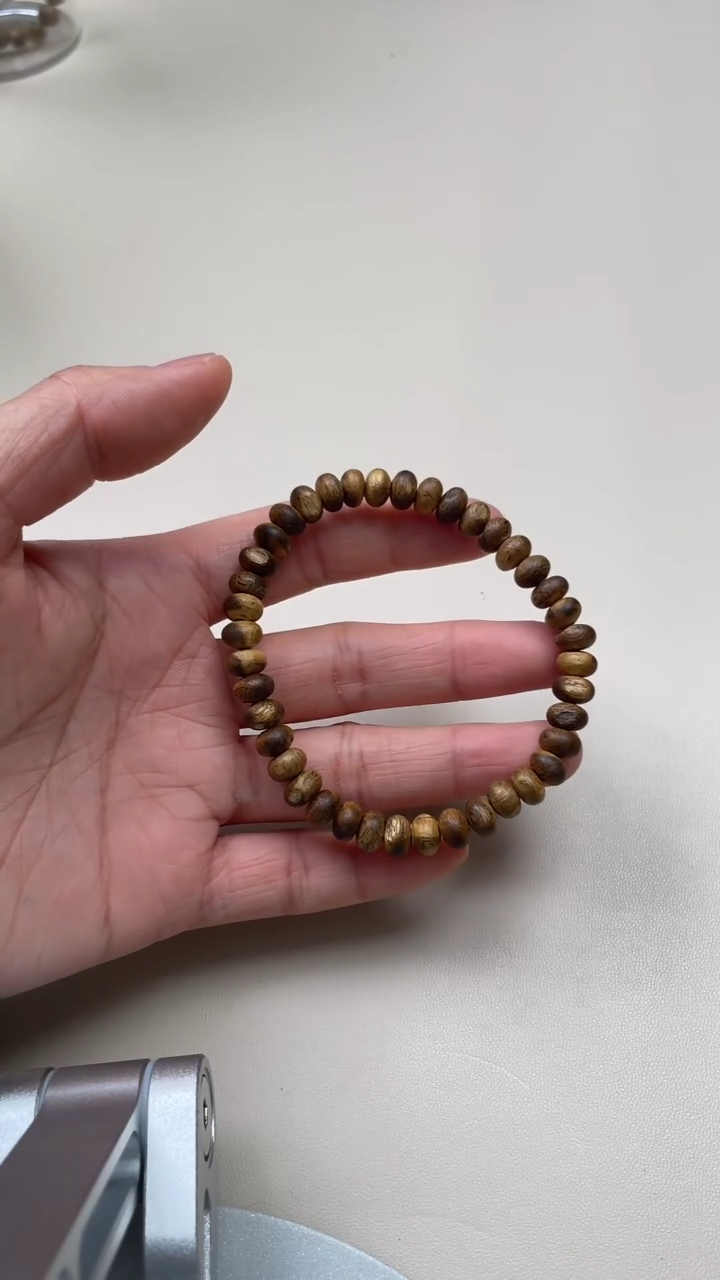 【闪购商品】沉香木手串国香奇楠单圈算盘珠3.5克