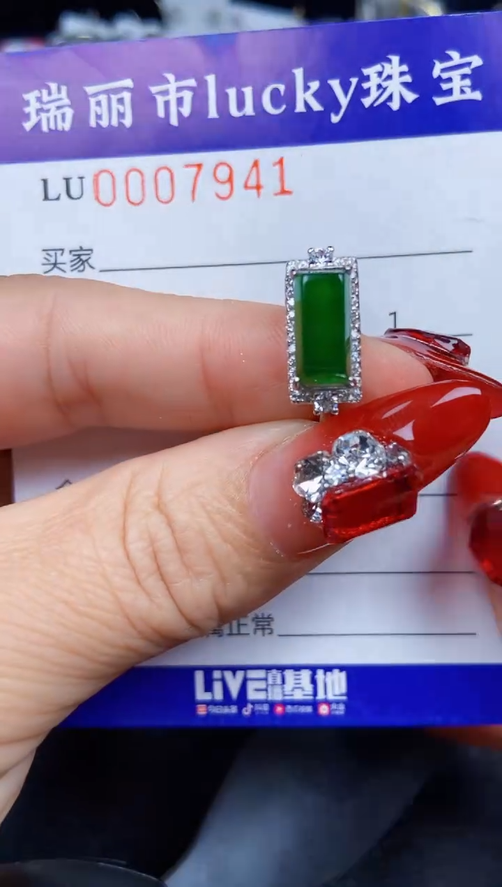 【闪购商品】翡翠颈饰银S925镶嵌7941