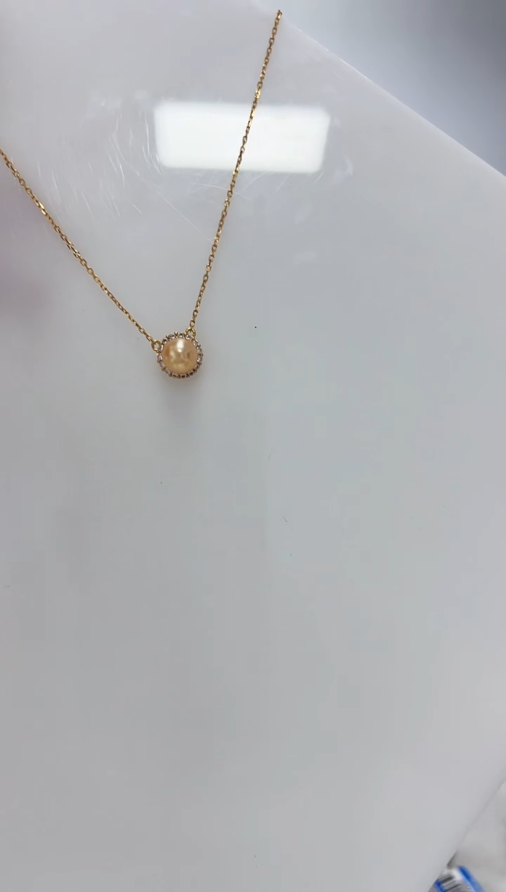 【闪购商品】海水珍珠DA银S925镶嵌套链 C1346