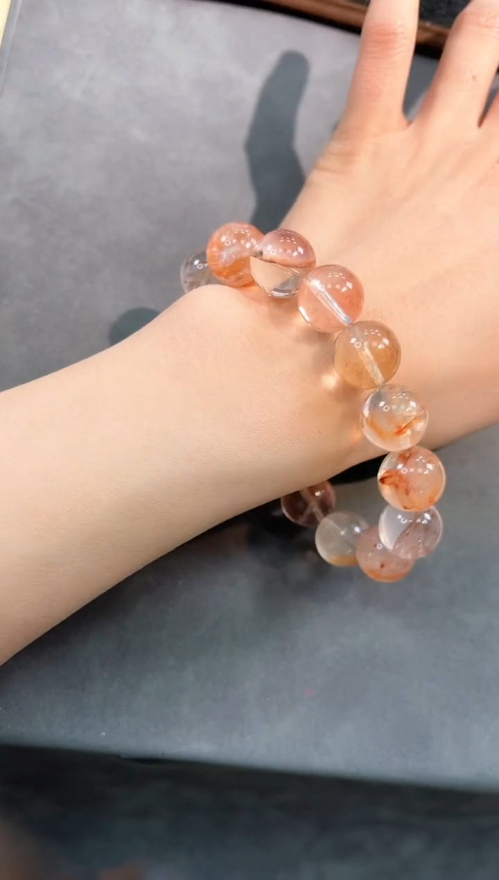 【闪购商品】水晶手链未镶嵌118号锦鲤胶花单圈14.5mm