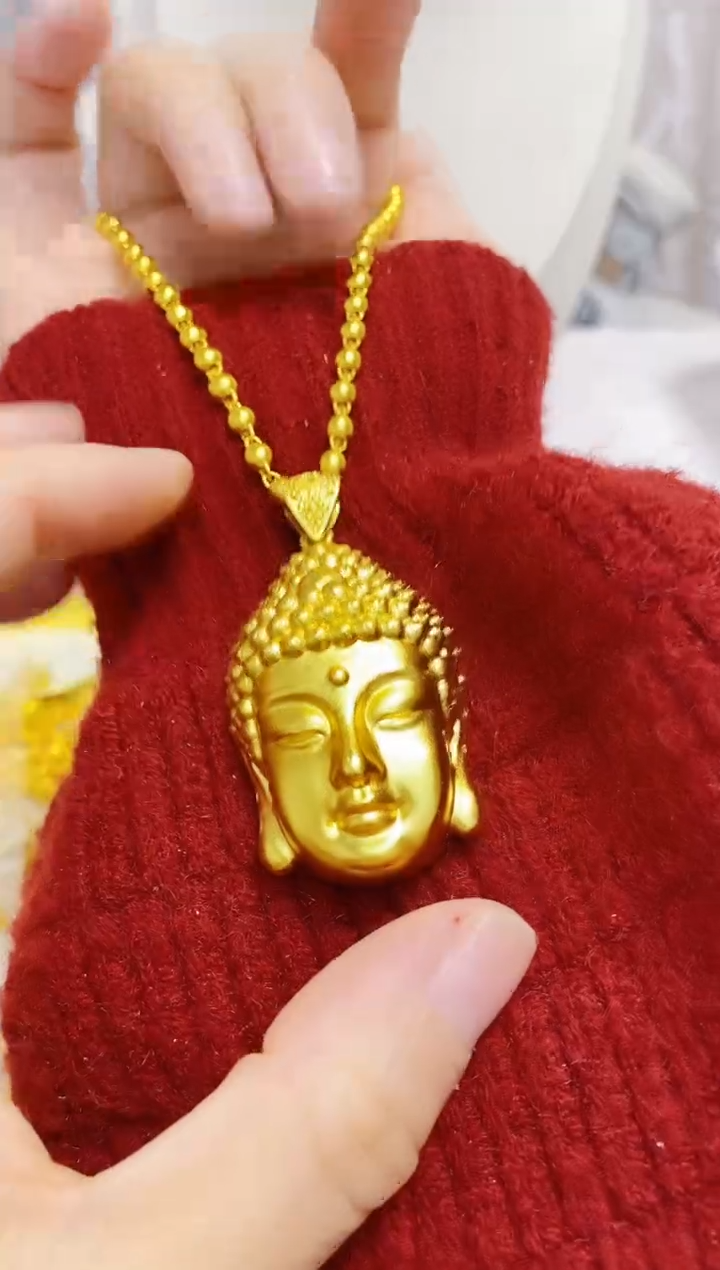 合金无051大号佛头吊坠