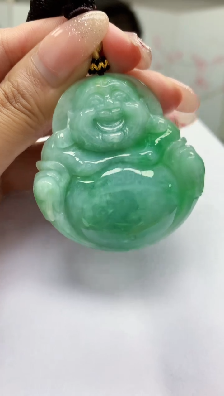 【闪购商品】定制翡翠未镶嵌5152MM-毛货挂件10