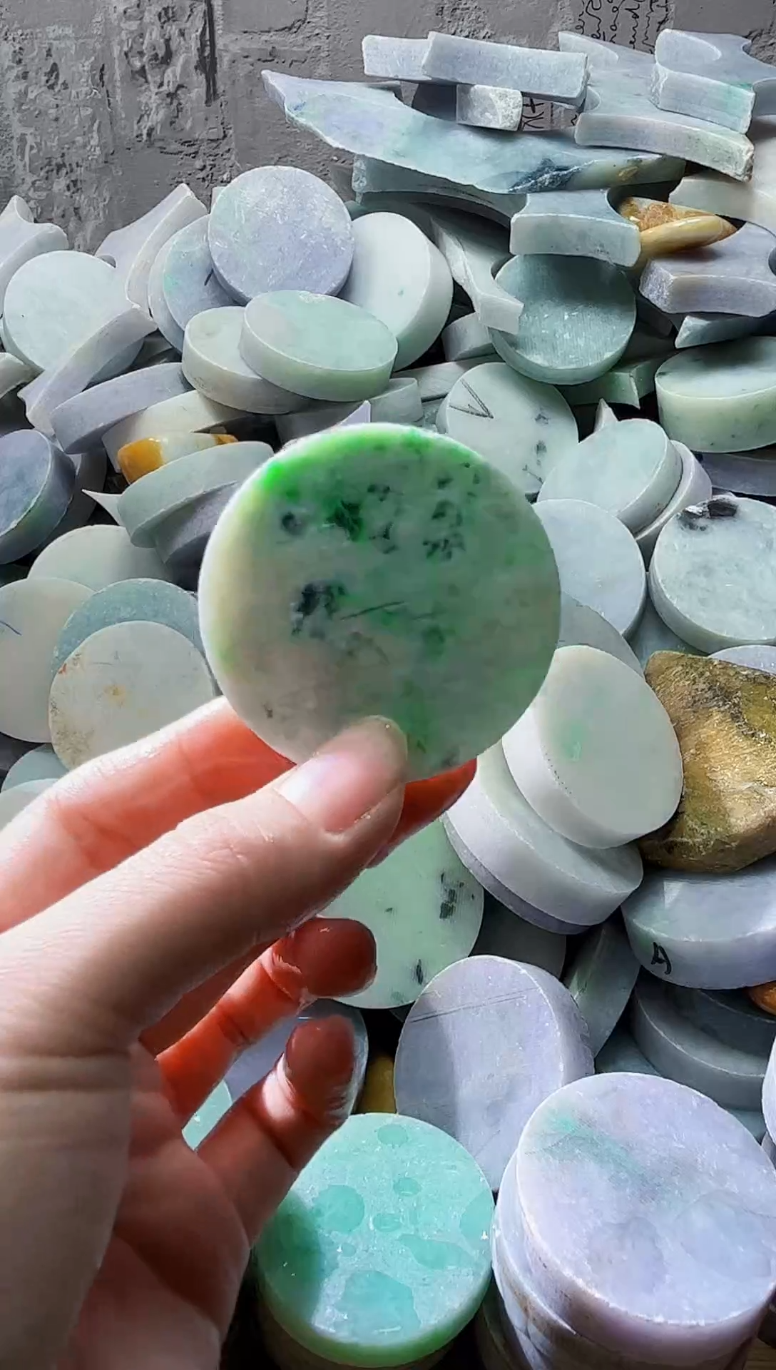 裸石翡翠天然翡翠A货玉 南 346