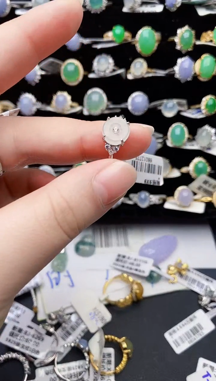 颈饰银S925镶嵌翡翠0492