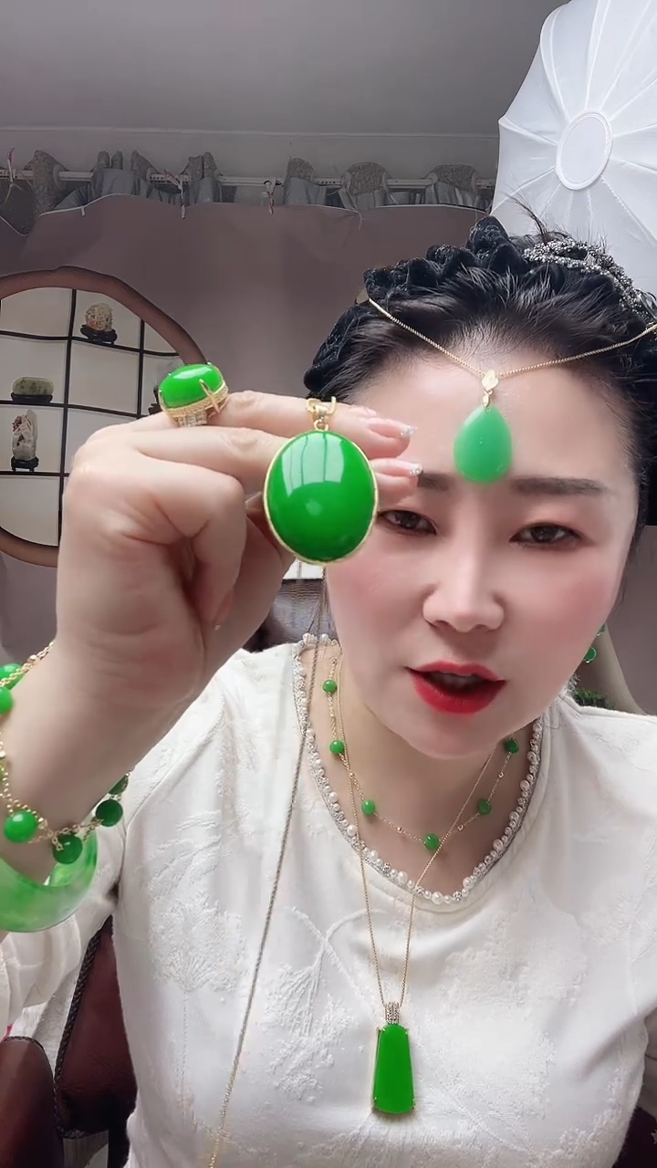 【闪购商品】翡翠颈饰14K金镶嵌098号