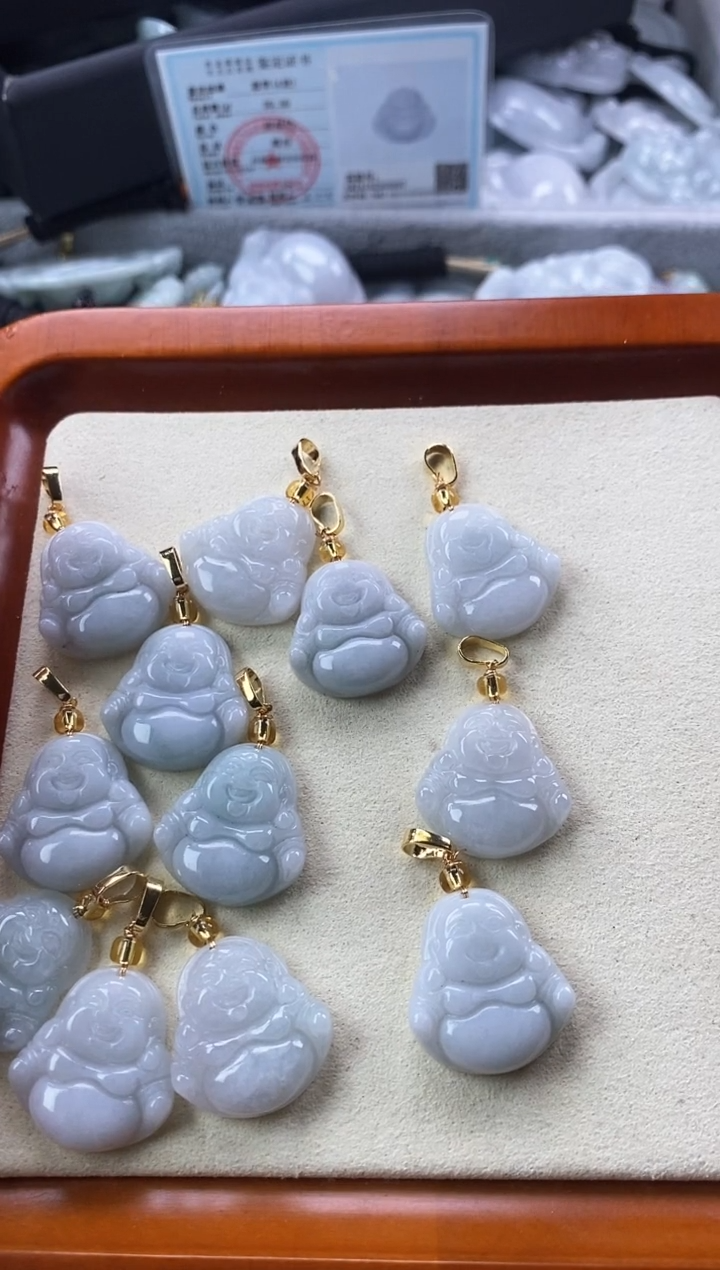 翡翠未镶嵌颈饰缅甸A货翡翠FG