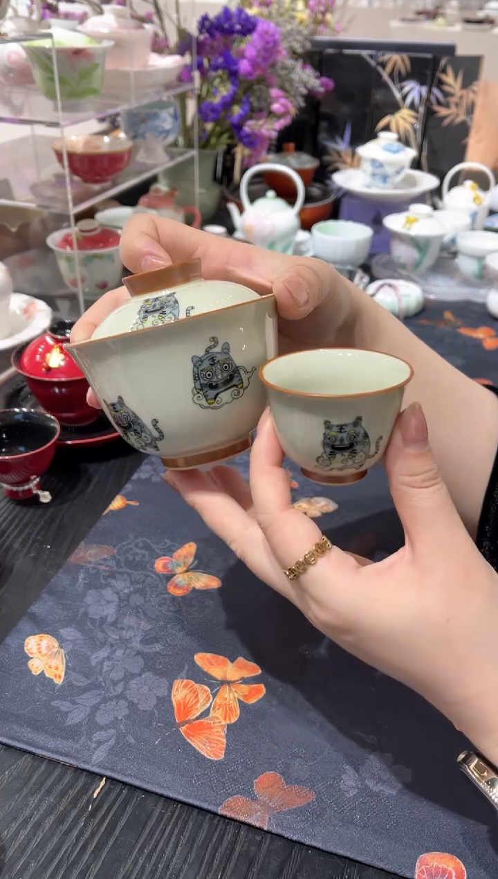 【闪购商品】盖碗+茶杯2 哈哈哈哈哈哈