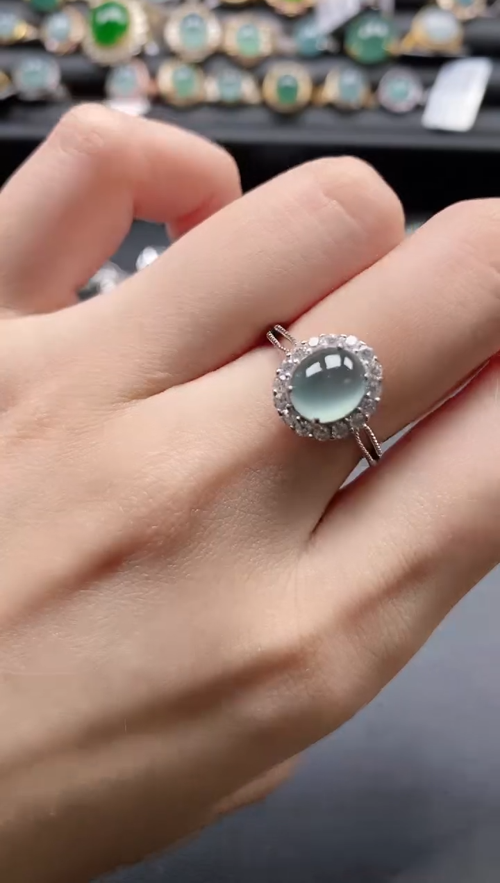 【闪购商品】翡翠戒指银S925镶嵌1111-