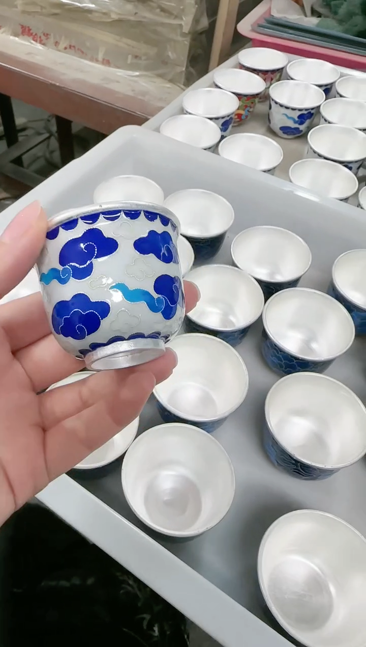 【闪购商品】朝阳福银足银999茶杯约58克