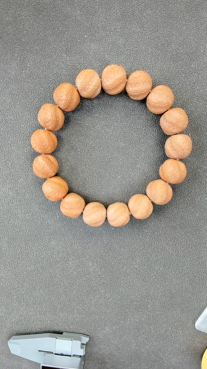 手串猴头核桃14+大灵蛇全品无暇