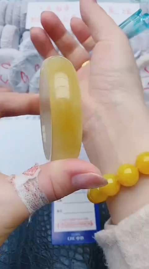 未镶嵌手镯石英质玉w145+58-59