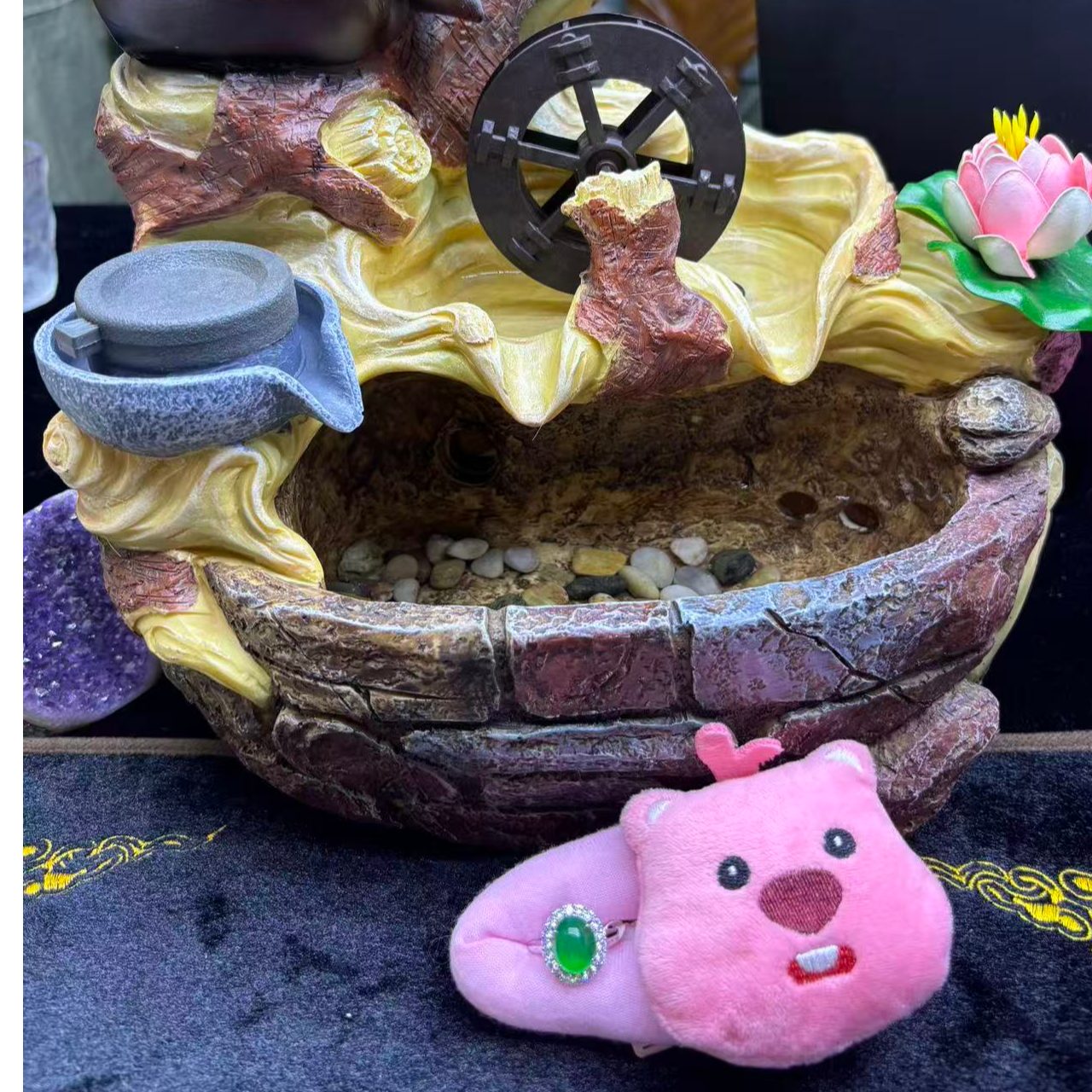 天然缅甸A货太阳花戒指