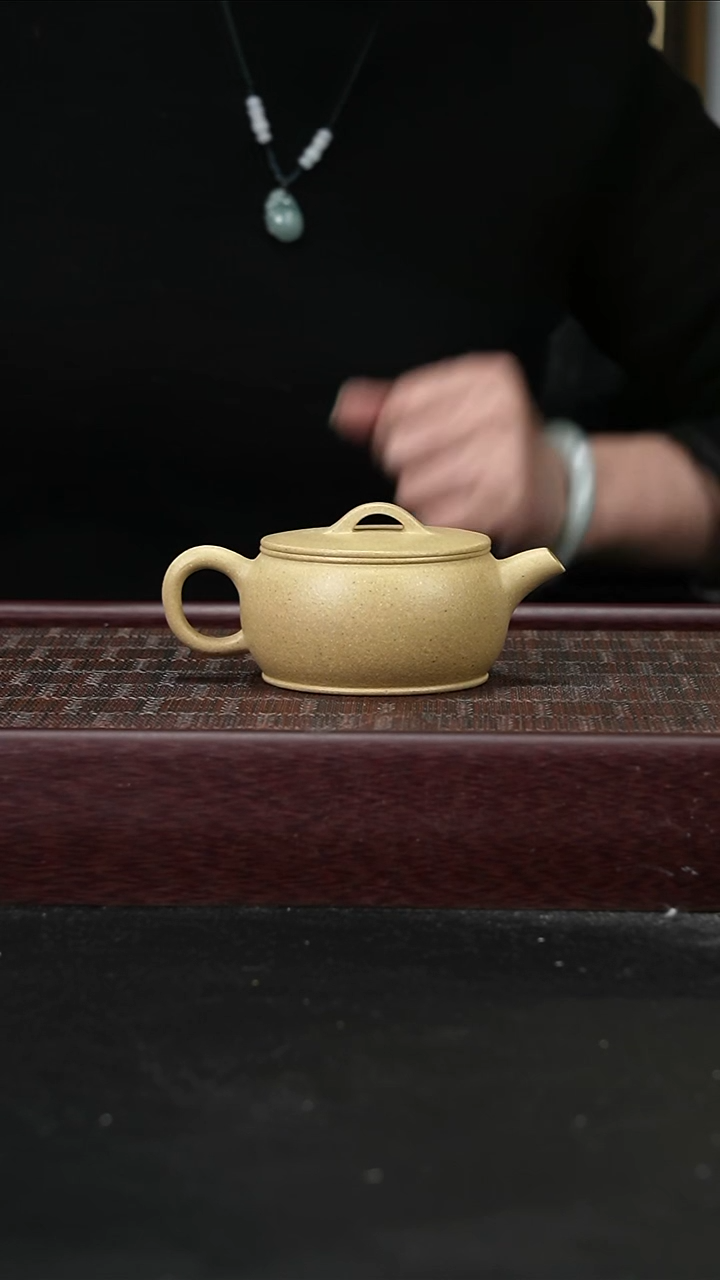 茶壶紫砂xj本绿扁古160cc